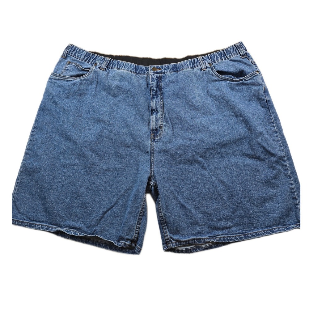 Harbor Bay Denim Shorts Mens 56 Blue Jean Cotton Blend Comfort Waist